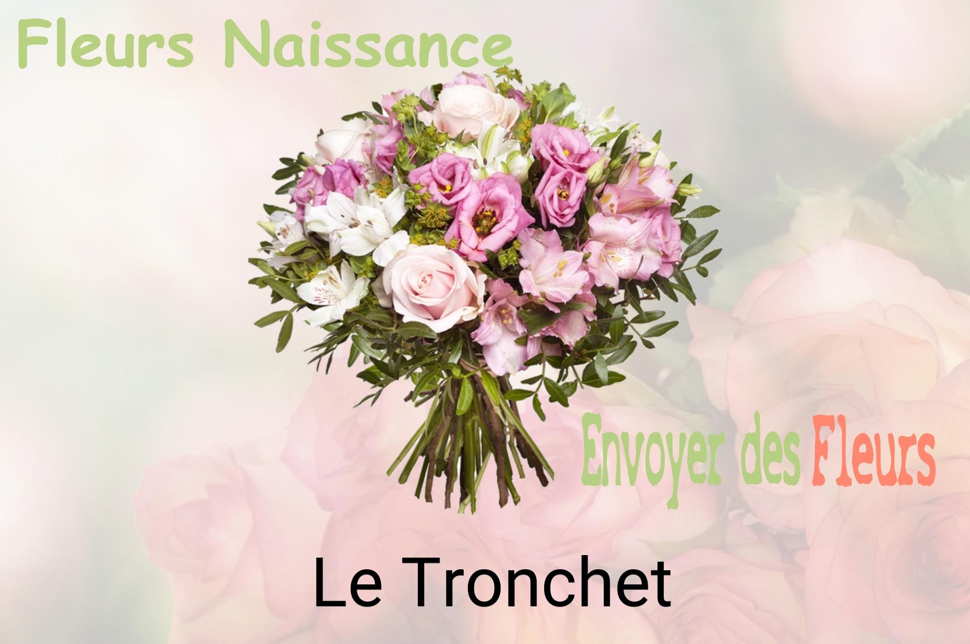 Bouquet de fleurs de naissance livré à Le Tronchet